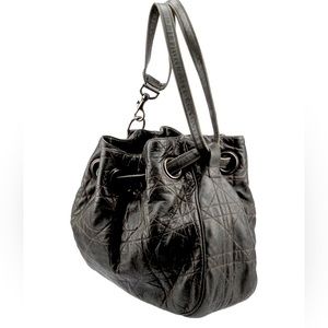 SALE: EUC- Authentic Dior Bucket Bag - Large Vintage, Black. 12Lx14w